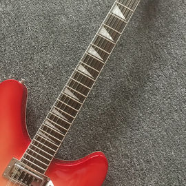 Rojo cerezo 24 trastes y 12 cuerdas Rickenback 360 guitarra eléctrica de jazz semi hueco Ricken 330 guitarra de jazz proveedor