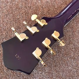 Guitarra eléctrica púrpura de diseño nuevo, con cáscara de mujer hermosa en el cuerpo, guitarras de 6 cuerdas, guitarra de alta calidad proveedor
