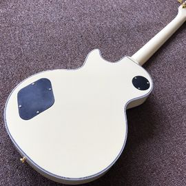Grabación de guitarra video aprecio mahogany negro o crema lp de la guitarra eléctrica a medida hardware de oro proveedor