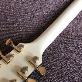 Grabación de guitarra video aprecio mahogany negro o crema lp de la guitarra eléctrica a medida hardware de oro proveedor