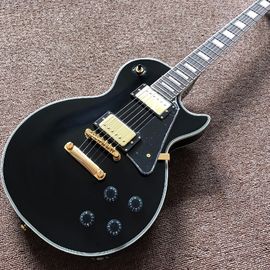 Grabación de guitarra video aprecio mahogany negro o crema lp de la guitarra eléctrica a medida hardware de oro proveedor
