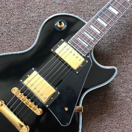 Grabación de guitarra video aprecio mahogany negro o crema lp de la guitarra eléctrica a medida hardware de oro proveedor
