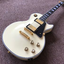 Grabación de guitarra video aprecio mahogany negro o crema lp de la guitarra eléctrica a medida hardware de oro proveedor