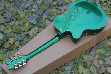 Guitarra eléctrica de jazz, Bigsby y un hardware de oro, Guitarra con cuerpo semi hueco y arco. proveedor