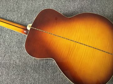 Guitarra acústica G200 a medida de fábrica de 43 pulgadas Sunburst Sitika de abeto sólido de arce Guitarra acústica de espalda / lateral de tigre proveedor