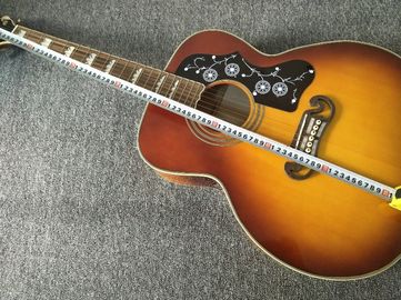 Guitarra acústica G200 a medida de fábrica de 43 pulgadas Sunburst Sitika de abeto sólido de arce Guitarra acústica de espalda / lateral de tigre proveedor