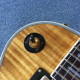 Chibson hizo a medida la guitarra eléctrica LP, Flame Maple Top, Rosewood fingerboard, hardware de oro proveedor