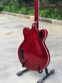 Tienda personalizada ES-335 F jazz de cuerpo hueco Guitarra eléctrica de 6 cuerdas guitarra roja con sistema de vibración de hardware de oro proveedor