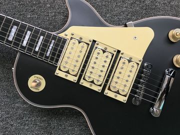 Flame Top negro mate Color LP 3 Pickups Ace Frehley Budokan Guitarra eléctrica de época proveedor