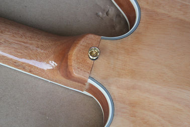 Guitarra eléctrica de madera, cuerpo de arce, hardware de oro. proveedor