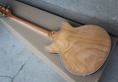 Guitarra eléctrica de madera, cuerpo de arce, hardware de oro. proveedor