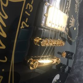 Guitarras de jazz huecas BB King Corona Guitarra eléctrica en negro proveedor