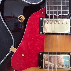 Guitarras de jazz eléctricas Sunburst L5 con hardware dorado proveedor
