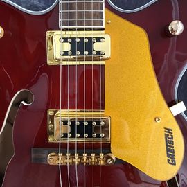 Cuerpo semi hueco Bigsby Gold Hardware Jazz ES 335 Guitarra eléctrica proveedor