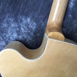 Alta calidad, color jazz L5 guitarra eléctrica, madera, rocker de oro, mosaico de flores de la pizarra. proveedor