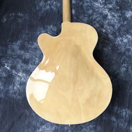 Alta calidad, color jazz L5 guitarra eléctrica, madera, rocker de oro, mosaico de flores de la pizarra. proveedor