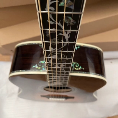 Guitarra acústica de tipo D de tipo Abalone Fingerboard de ébano proveedor