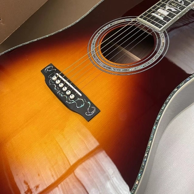 Guitarra acústica de tipo D de tipo Abalone Fingerboard de ébano proveedor