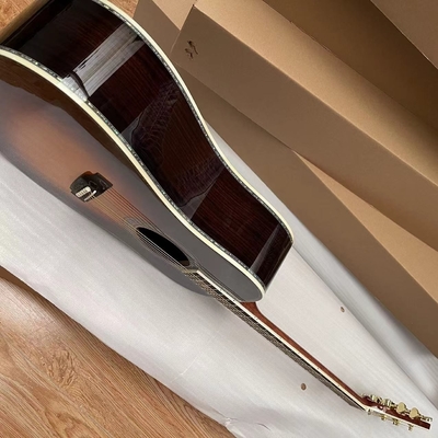 Guitarra acústica de tipo D de tipo Abalone Fingerboard de ébano proveedor
