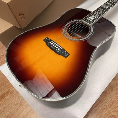 Guitarra acústica de tipo D de tipo Abalone Fingerboard de ébano proveedor
