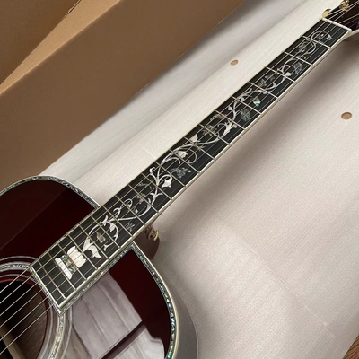 Guitarra acústica de tipo D de tipo Abalone Fingerboard de ébano proveedor