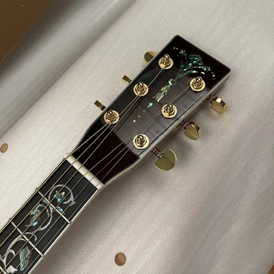 Guitarra acústica de tipo D de tipo Abalone Fingerboard de ébano proveedor