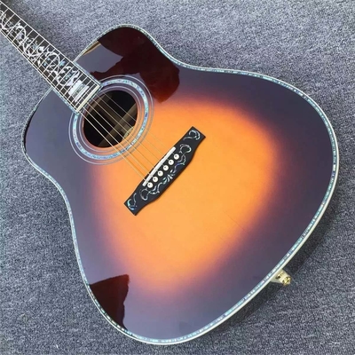 Guitarra acústica de tipo D de tipo Abalone Fingerboard de ébano proveedor
