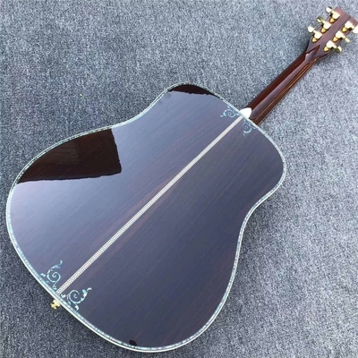 Guitarra acústica de tipo D de tipo Abalone Fingerboard de ébano proveedor