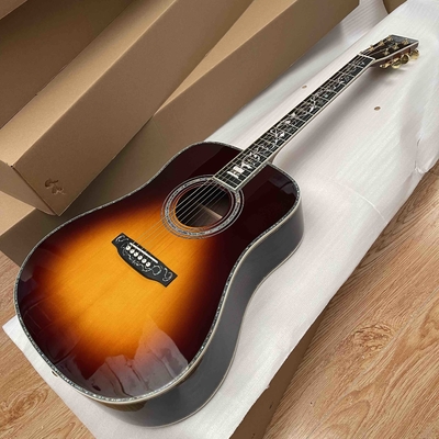 Guitarra acústica de tipo D de tipo Abalone Fingerboard de ébano proveedor