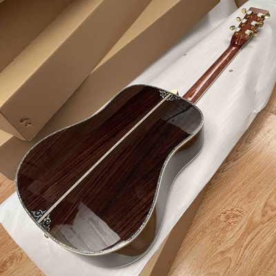 Guitarra acústica de tipo D de tipo Abalone Fingerboard de ébano proveedor