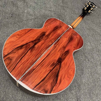 Guitarra acústica personalizada 43 pulgadas Gibson SJ200 Cocobolo Guitarra clásica folk de lado trasero proveedor