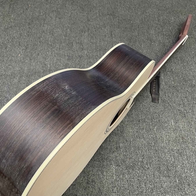 Cuerpo OM45 de 40 pulgadas KIT de bricolaje Guitarra acústica con herringbone sin pintura proveedor