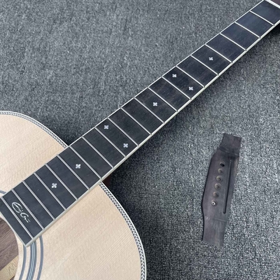 Cuerpo OM45 de 40 pulgadas KIT de bricolaje Guitarra acústica con herringbone sin pintura proveedor