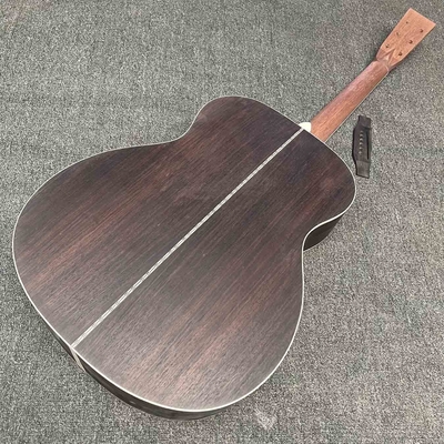 Cuerpo OM45 de 40 pulgadas KIT de bricolaje Guitarra acústica con herringbone sin pintura proveedor