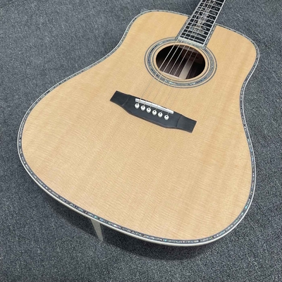 Solid R Back Side Life Tree Inlay Abalone Binding Dreadnought Guitarra acústica estilo de guitarra de Martin proveedor