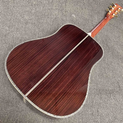 Solid R Back Side Life Tree Inlay Abalone Binding Dreadnought Guitarra acústica estilo de guitarra de Martin proveedor