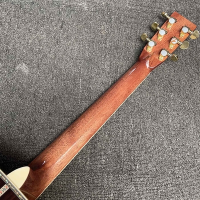 Solid R Back Side Life Tree Inlay Abalone Binding Dreadnought Guitarra acústica estilo de guitarra de Martin proveedor