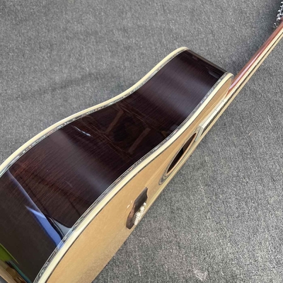 Guitarra acústica clásica con encabezado de logotipo personalizado proveedor