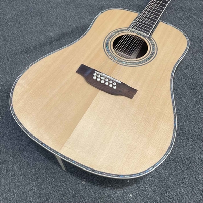 Guitarra acústica clásica con encabezado de logotipo personalizado proveedor