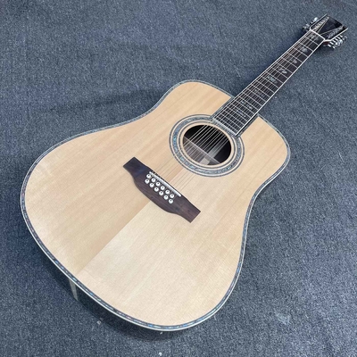 Guitarra acústica clásica con encabezado de logotipo personalizado proveedor
