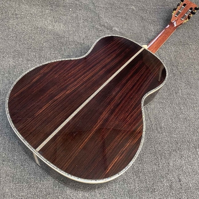 Cuerpo de madera de cedro sólido con tablillas de ébano Guitarra acústica folk clásica con anchura de nuez de 43 mm proveedor