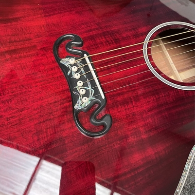 Guitarra acústica de madera sólida KOA de 43 pulgadas Jumbo Gibson Style SJ200 Cutaway con doble toma S1-PRO V3, versión de madera sólida proveedor