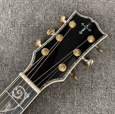 Guitarra acústica de madera sólida KOA de 43 pulgadas Jumbo Gibson Style SJ200 Cutaway con doble toma S1-PRO V3, versión de madera sólida proveedor