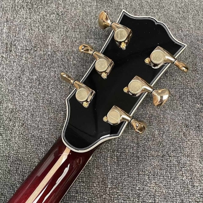 Guitarra acústica de madera sólida KOA de 43 pulgadas Jumbo Gibson Style SJ200 Cutaway con doble toma S1-PRO V3, versión de madera sólida proveedor