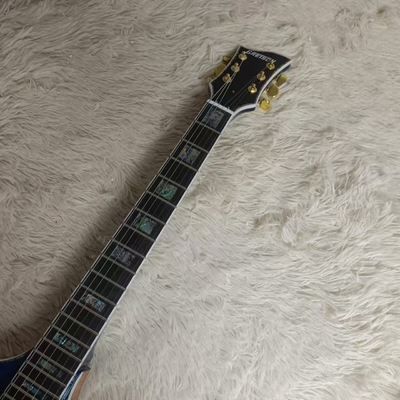 Cuerpo hueco y cuerpo irregular Gretsch guitarra eléctrica con bigs bys trem en color azul, acepta guitarra y bajo OEM proveedor