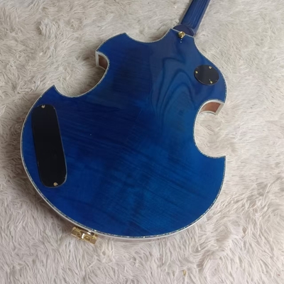 Cuerpo hueco y cuerpo irregular Gretsch guitarra eléctrica con bigs bys trem en color azul, acepta guitarra y bajo OEM proveedor