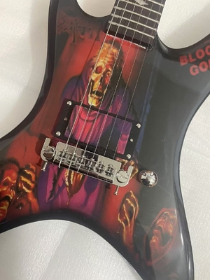 Custom B.C Rich Solid Printed Pattern Hydrographics Transfer Printing Guitarra eléctrica rara proveedor