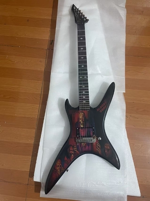 Custom B.C Rich Solid Printed Pattern Hydrographics Transfer Printing Guitarra eléctrica rara proveedor