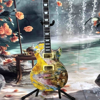 Guitarra eléctrica con pickup de 2H de estilo manual GB LP con hardware de oro Cuerpo de caoba proveedor