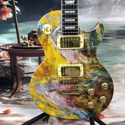 Guitarra eléctrica con pickup de 2H de estilo manual GB LP con hardware de oro Cuerpo de caoba proveedor